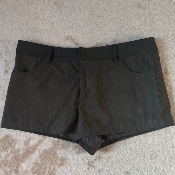 Zara Pants - FAUX SUEDE MINI SHORTS